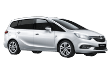 Car Hire Lowestoft - Vauxhall Zafira 5 + 2 - Minibus hire Lowestoft